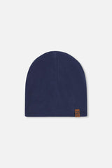 Stretch Jersey Beanie Navy Blue