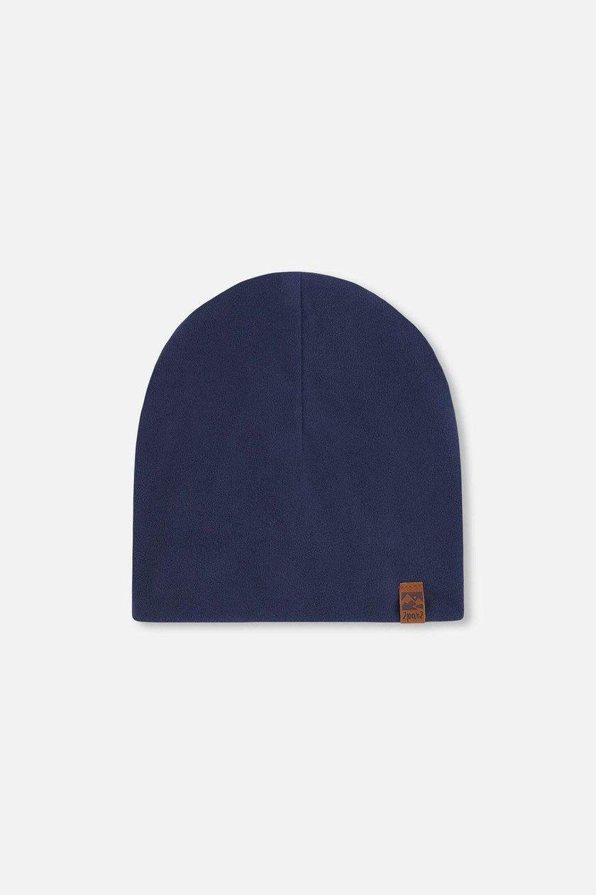 Stretch Jersey Beanie Navy Blue