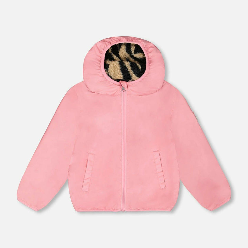 Reversible Mid-Season Sherpa Jacket Khaki