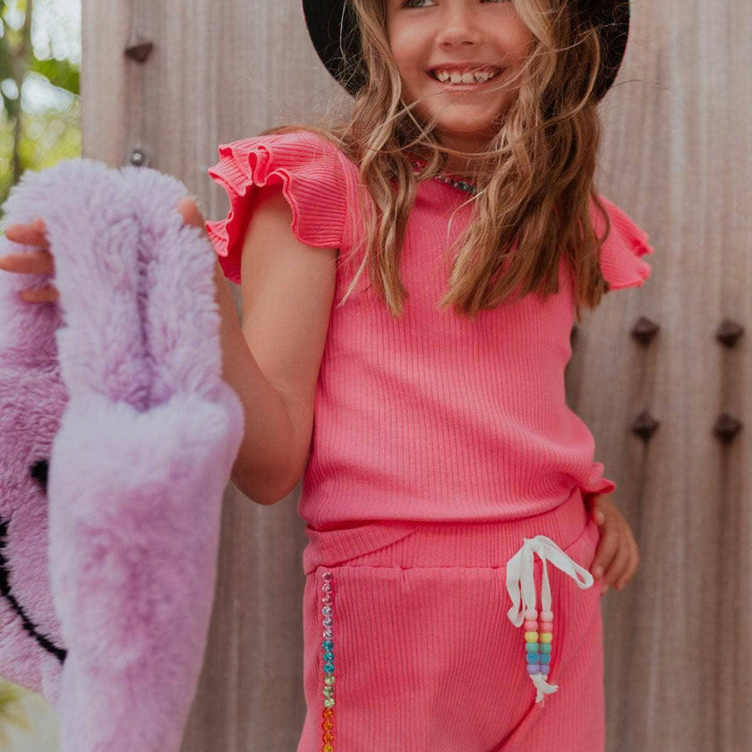 Candy Gem Bead Ruffle Set