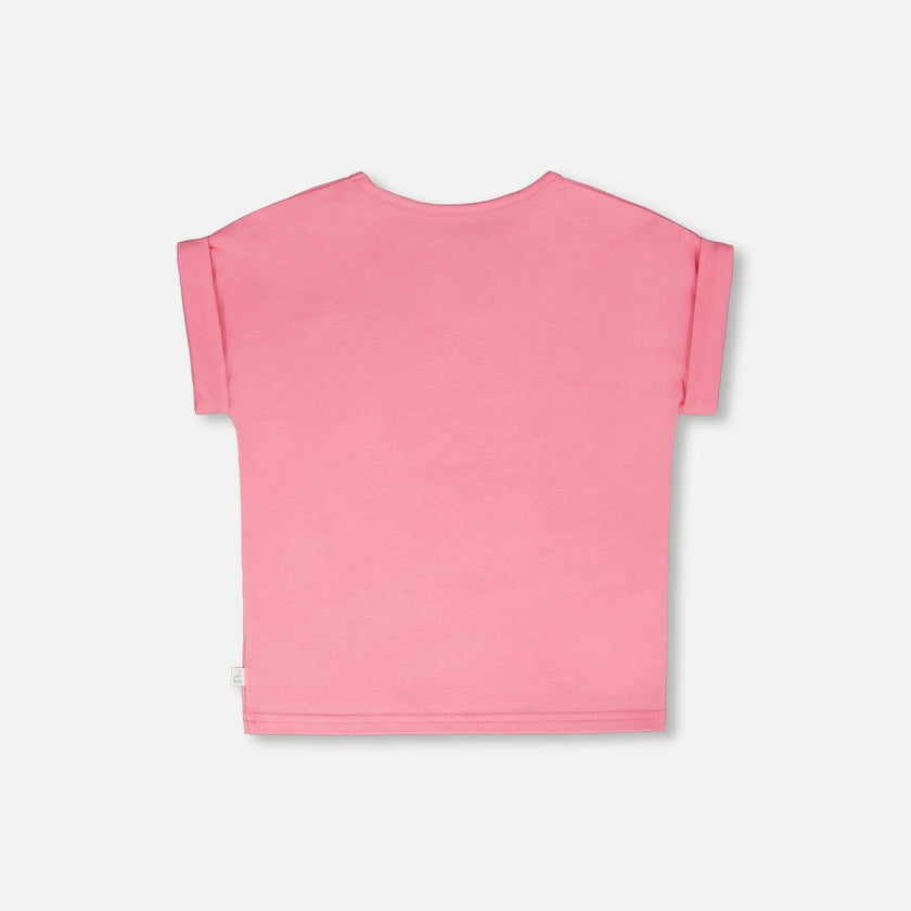 Organic Cotton Jersey T-Shirt Pink