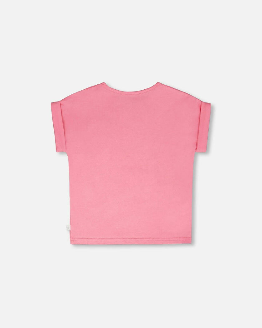 Organic Cotton Jersey T-Shirt Pink