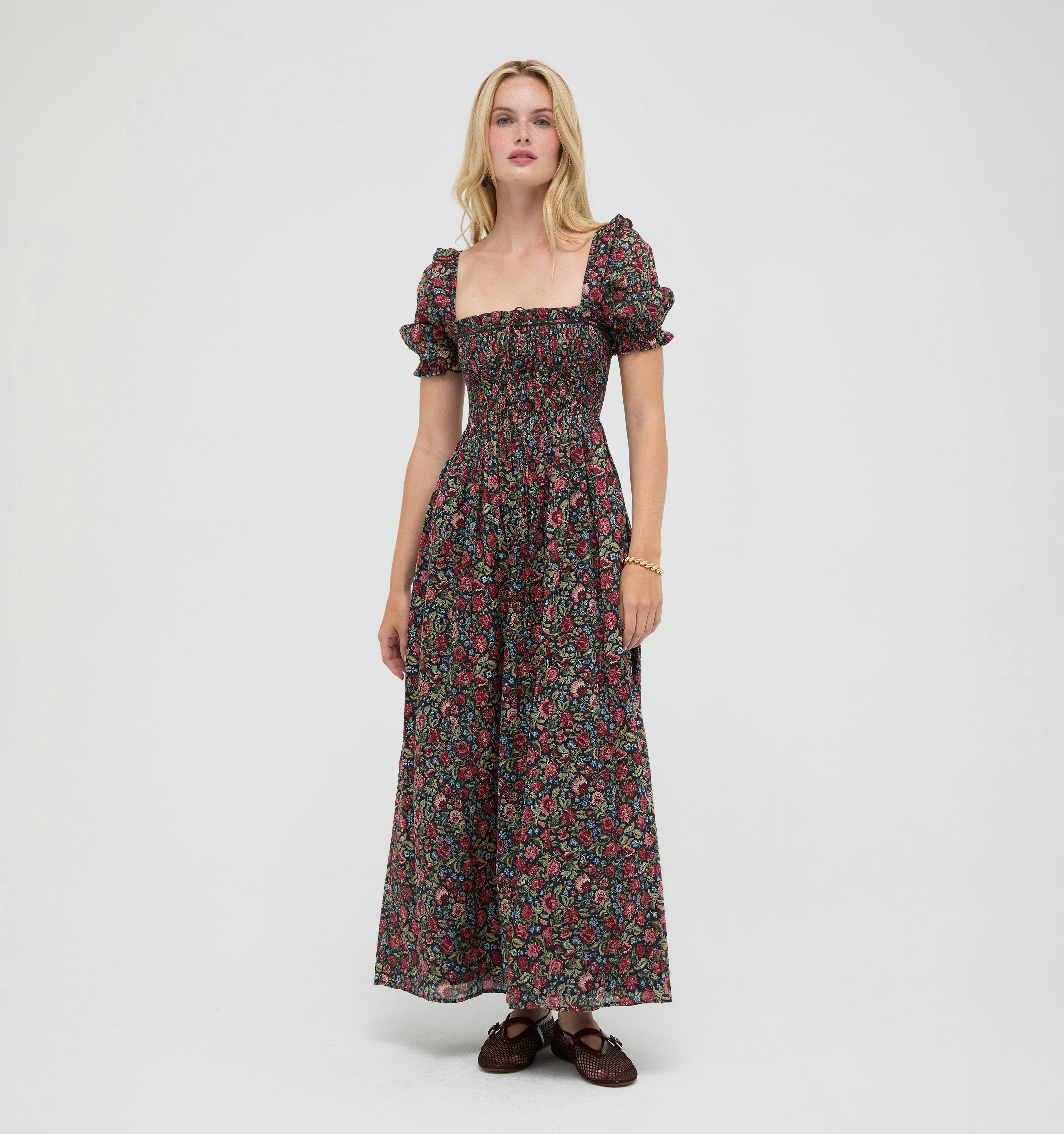 The Scarlett Nap Dress -  Jacobean Sprig