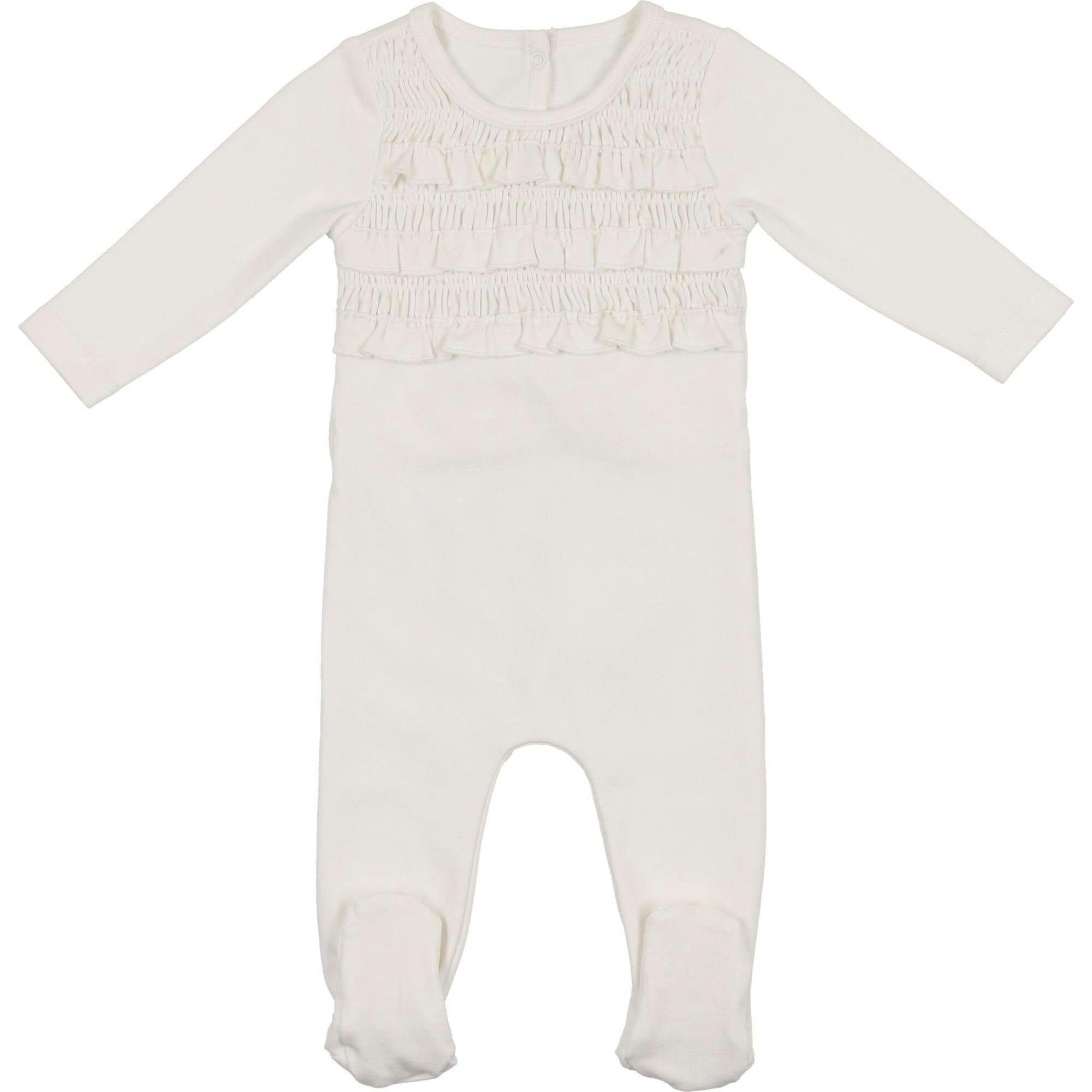 Ruffle Ruched Footie