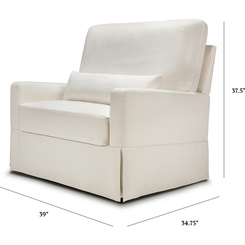 Crawford Pillowback Chair & A Half Comfort Swivel Glider