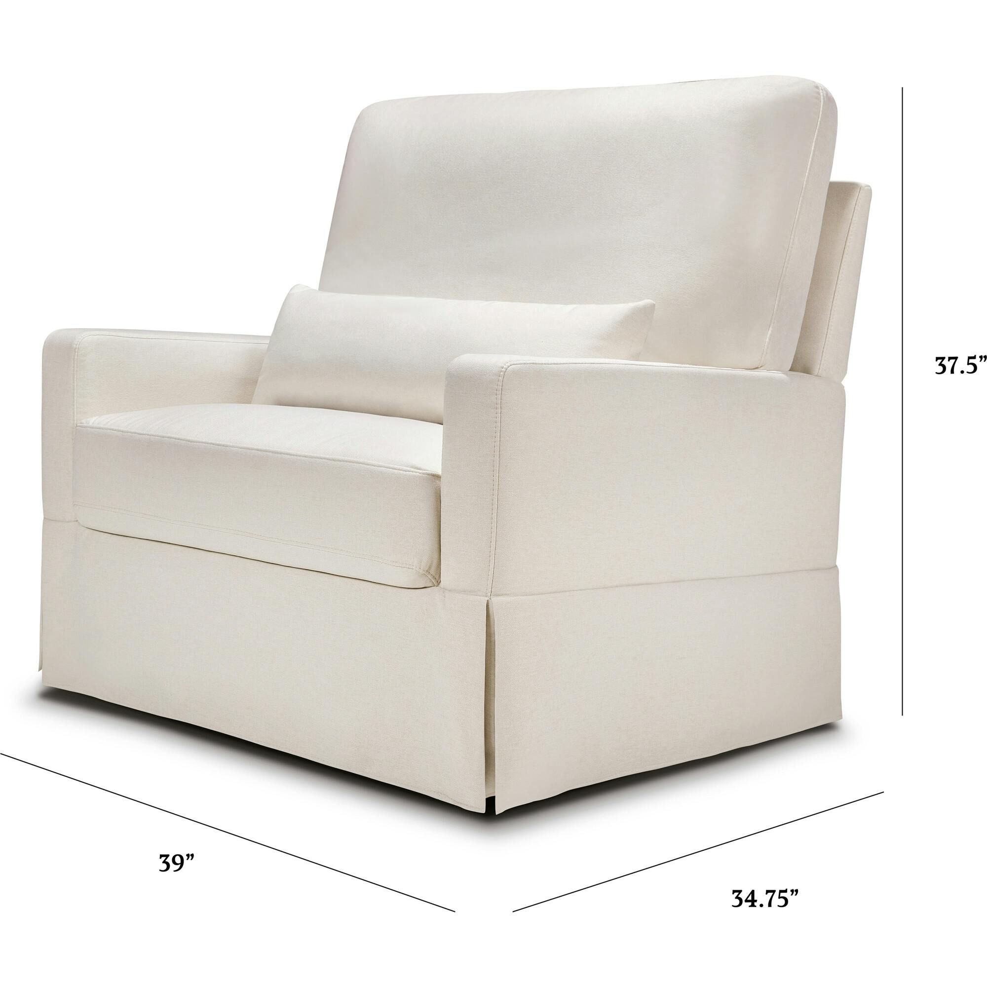 Crawford Pillowback Chair & A Half Comfort Swivel Glider