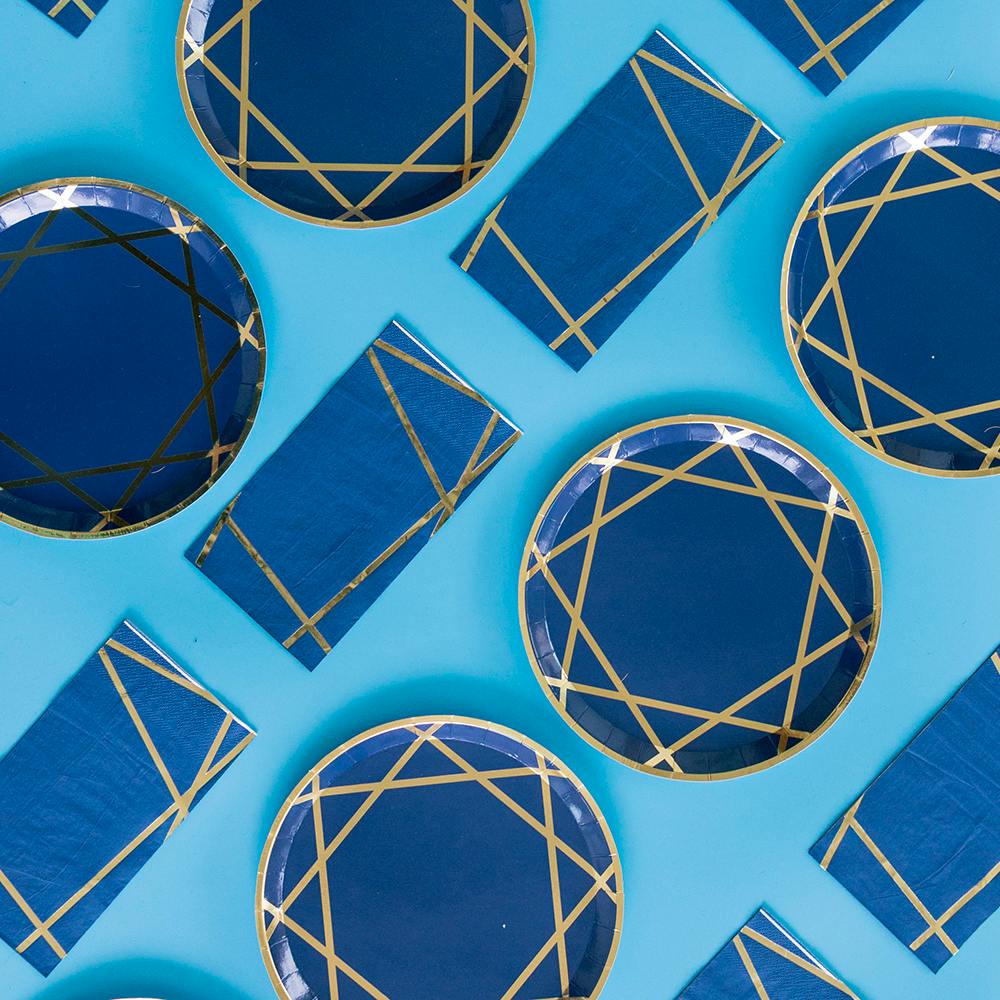 Enchanté Navy Dinner Plates