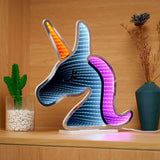 Neon Art Infinity Lights Wall & Desk Sign-Unicorn