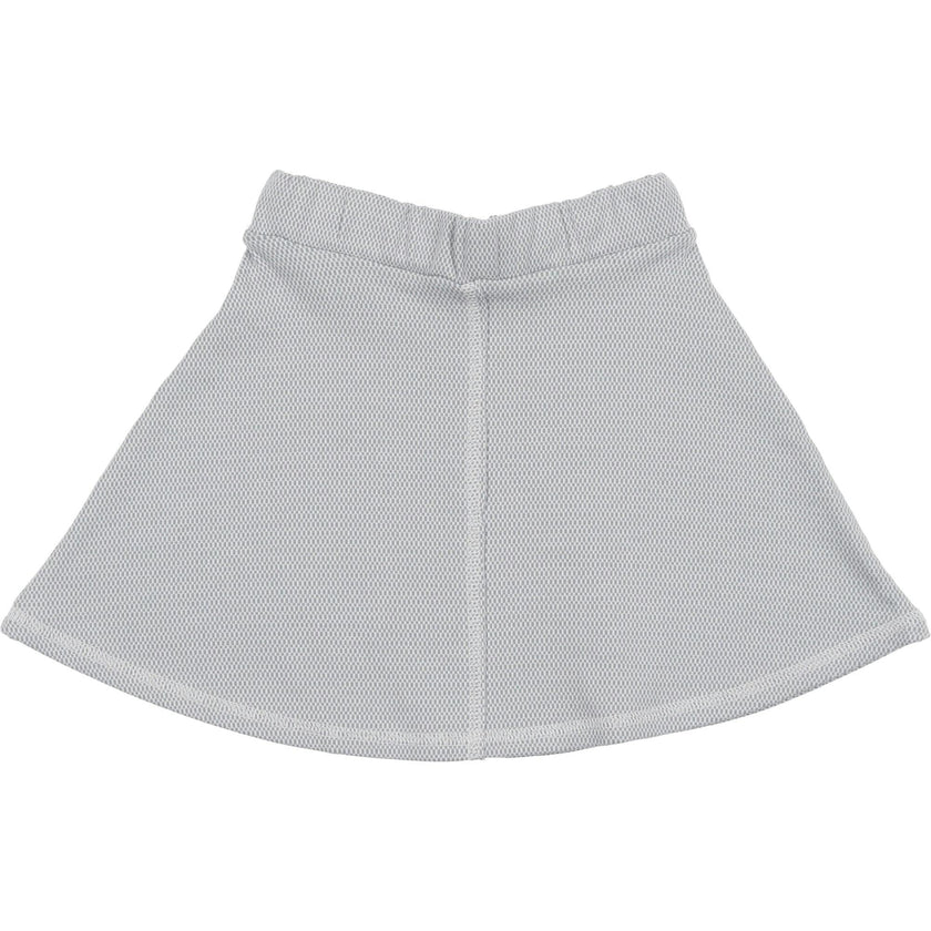 Micro-Grid Patterned Short Skirt
