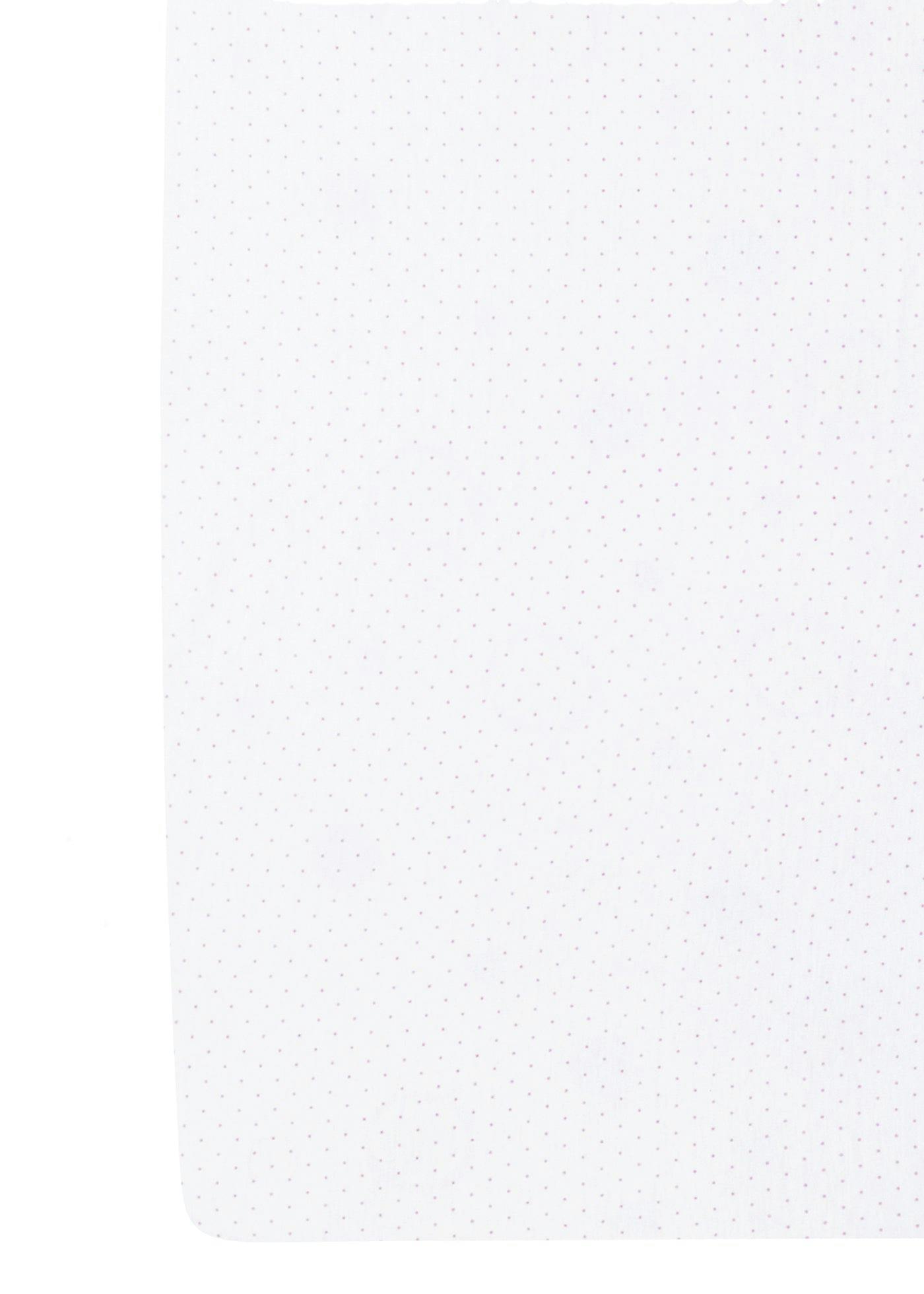 Pima Crib Sheet - Pink Micro Dot