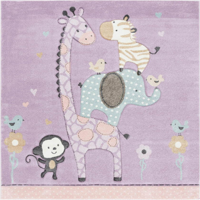 Carousel Kids 120 Large Square Rug