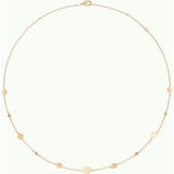 Personalized Initial Pastille Necklace, 14k Gold Plated