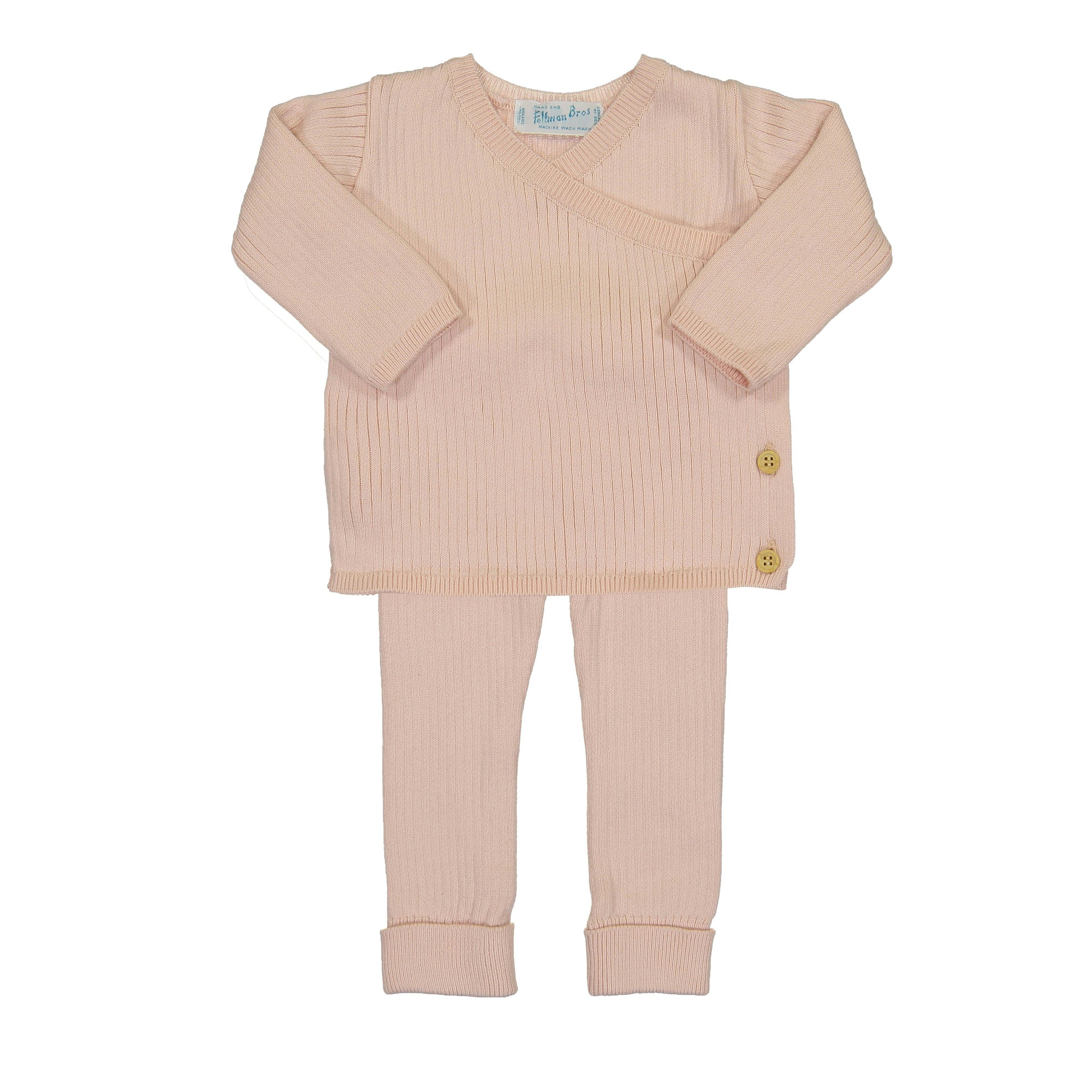 Ribbed Knit Wrap Set