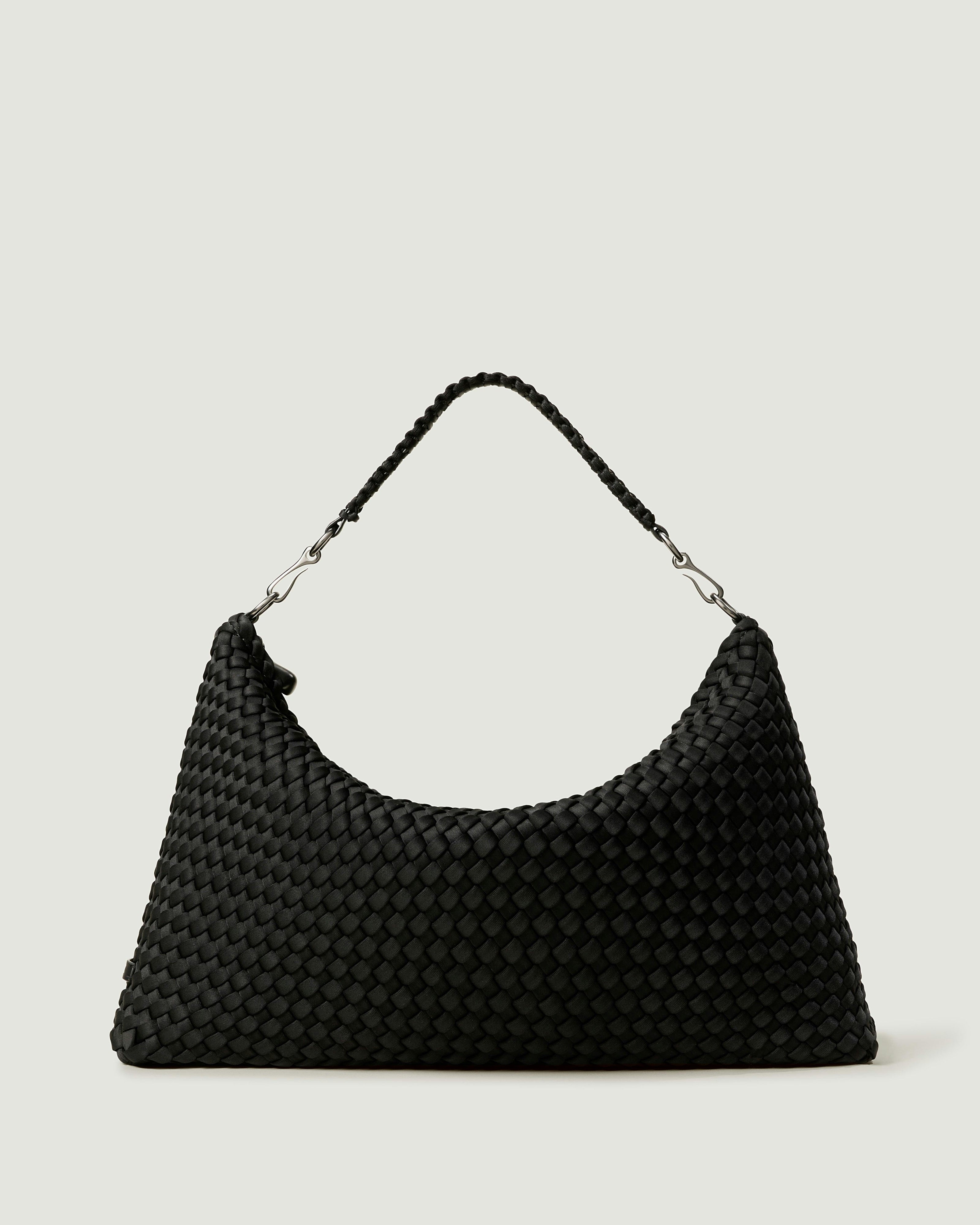 Porto Medium Half-Moon Bag | Onyx