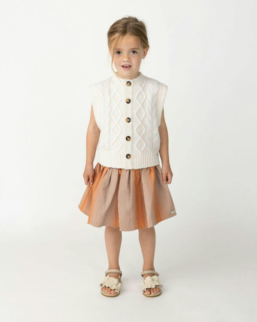 Landien Merino Wool Vest | Crispy White
