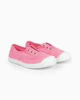 Hampton Canvas Plum Plimsolls in Bonbon Pink