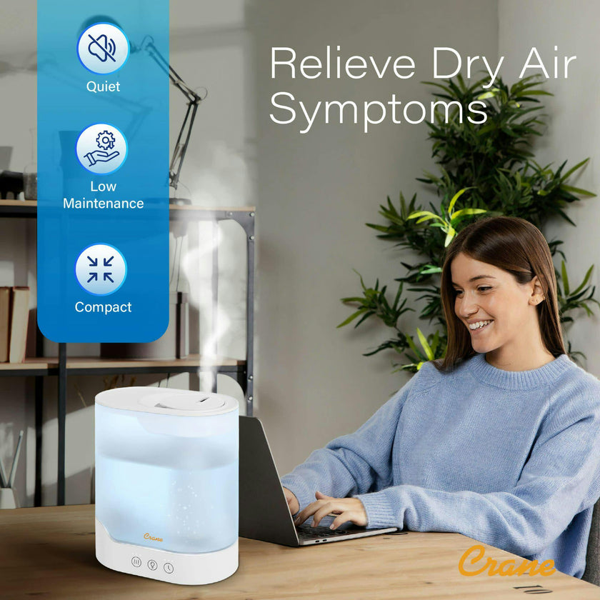 0.7 Gallon Top Fill Cool Mist Humidifier and Aroma Diffuser