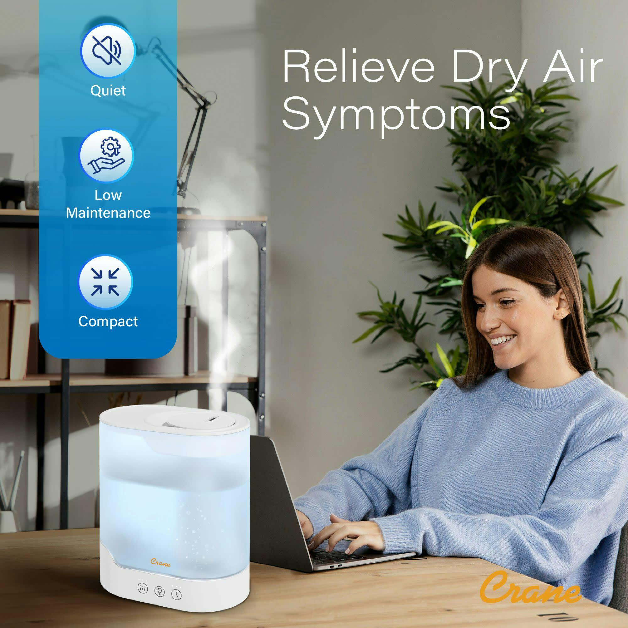 0.7 Gallon Top Fill Cool Mist Humidifier and Aroma Diffuser