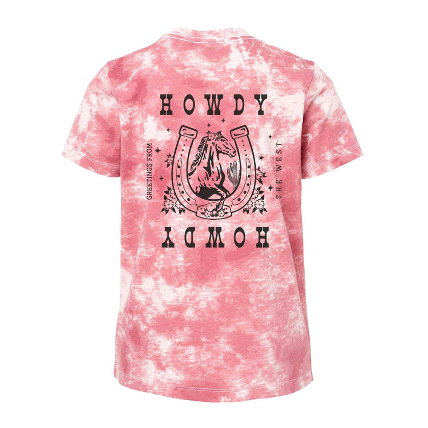 Howdy Western Tie dye T-shirt, Boys