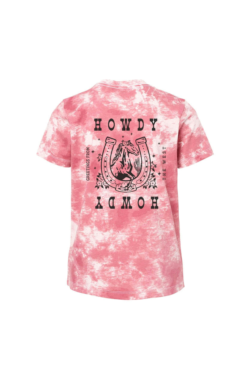 Howdy Western Tie dye T-shirt, Boys