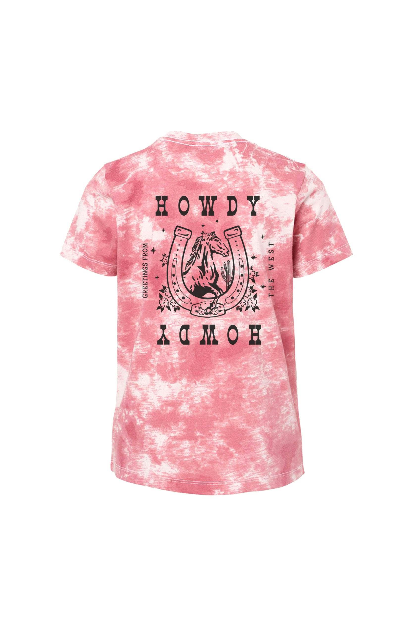 Howdy Western Tie dye T-shirt, Boys