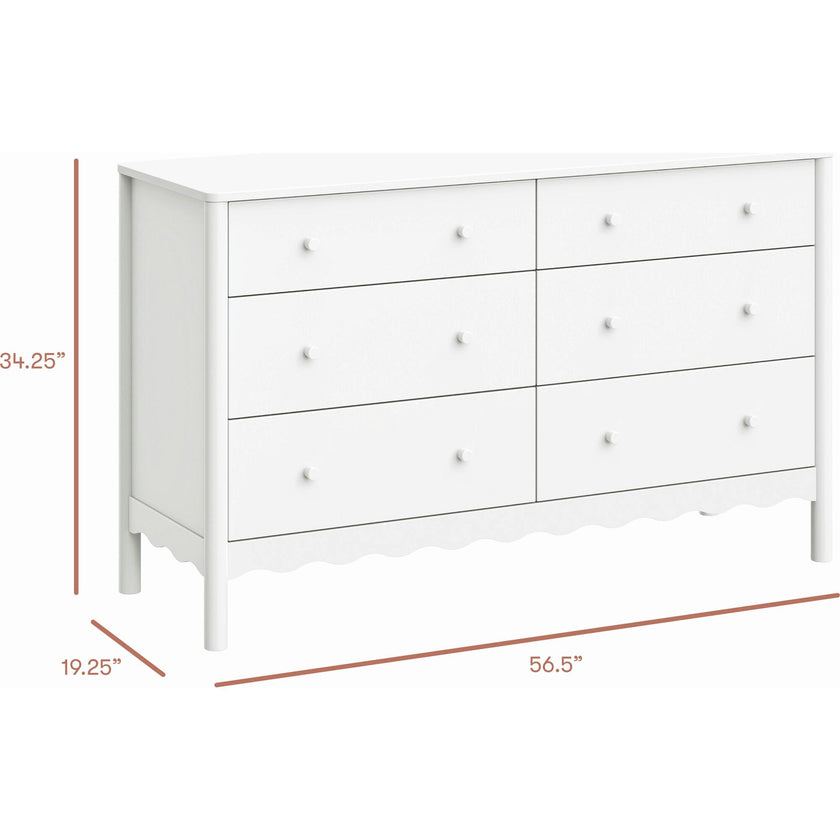Swell 6-Drawer Wide Assembled Dresser (56")