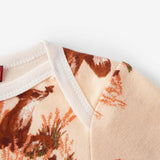 Floral Organic Cotton Newborn Gown & Hat Set