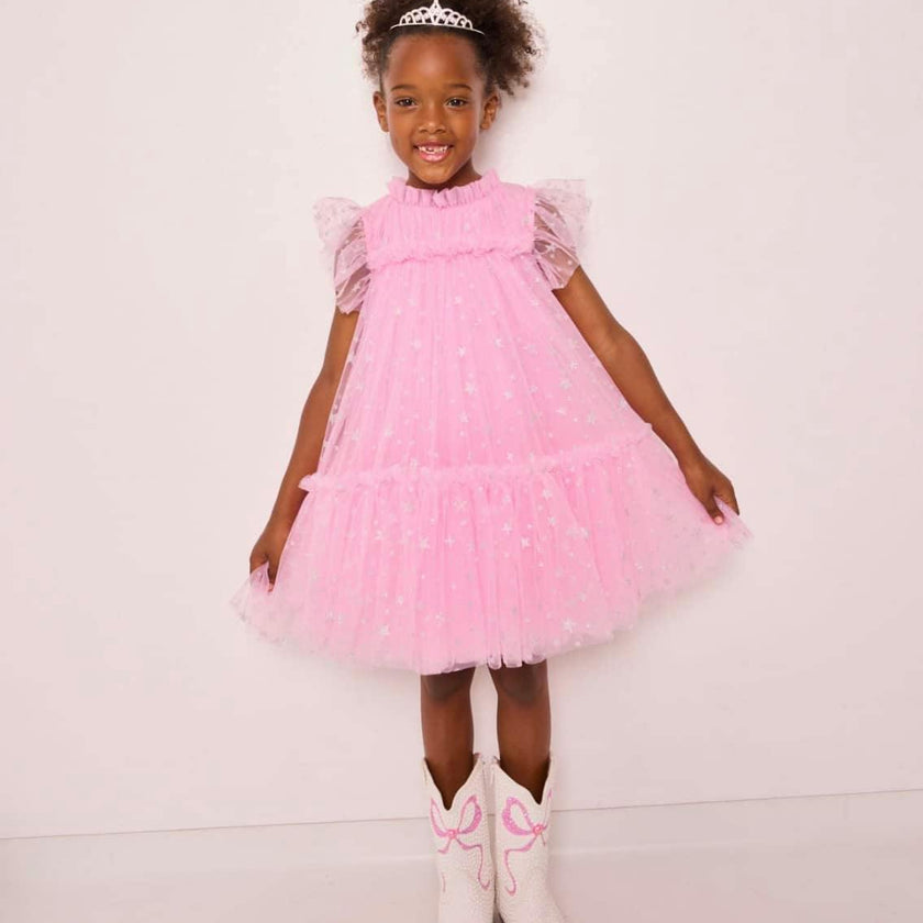 Shimmer Stars Tulle Dress