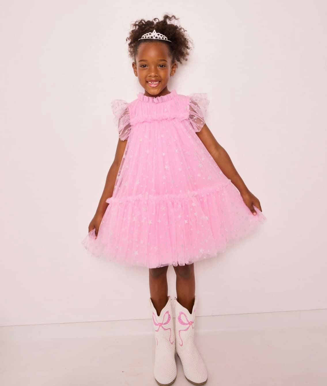 Shimmer Stars Tulle Dress