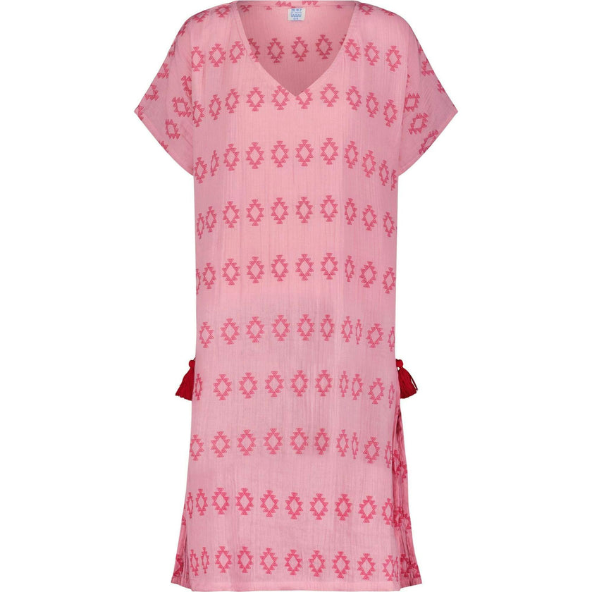 Capucine Women's Maxi Caftan Rose Embroidery