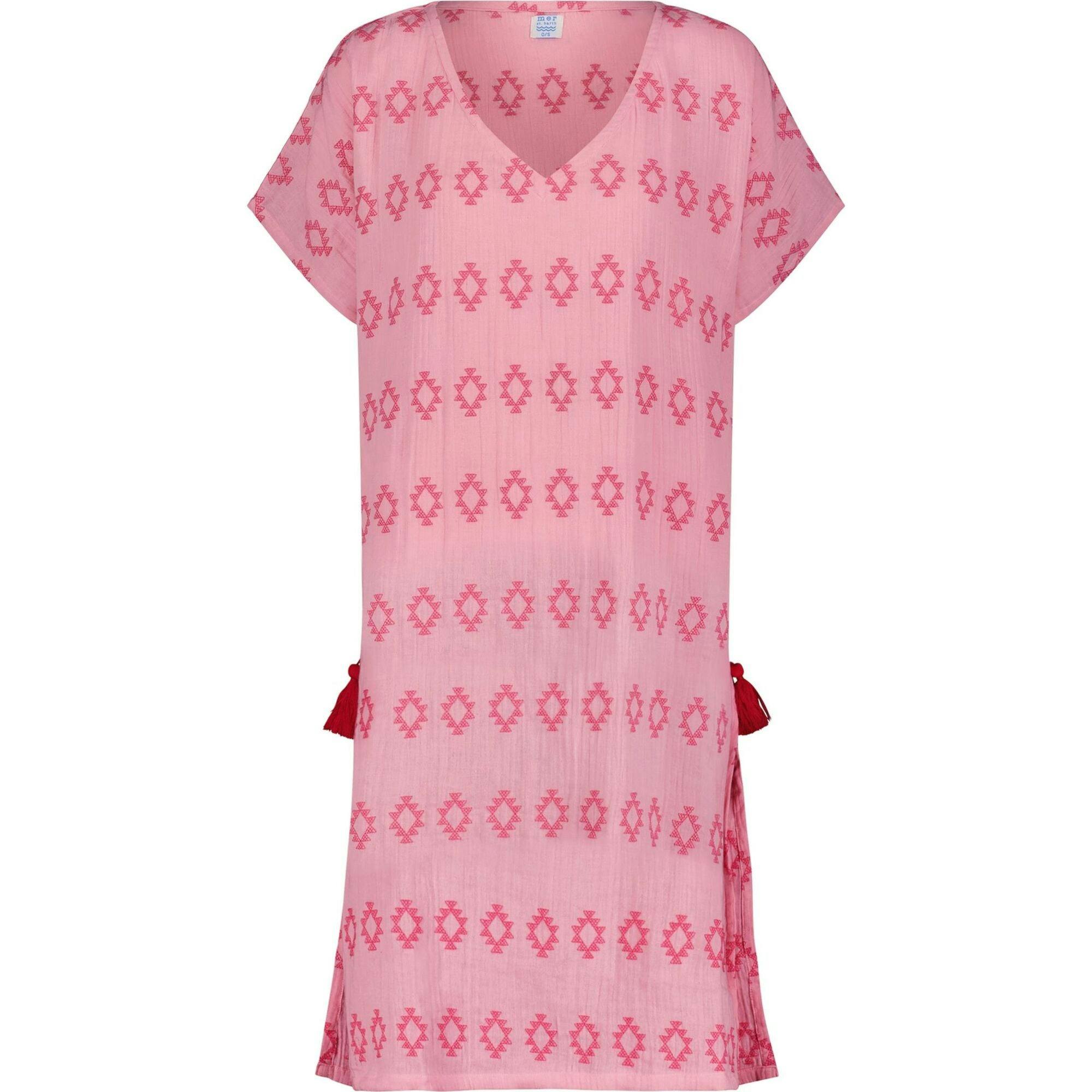 Capucine Women's Maxi Caftan Rose Embroidery