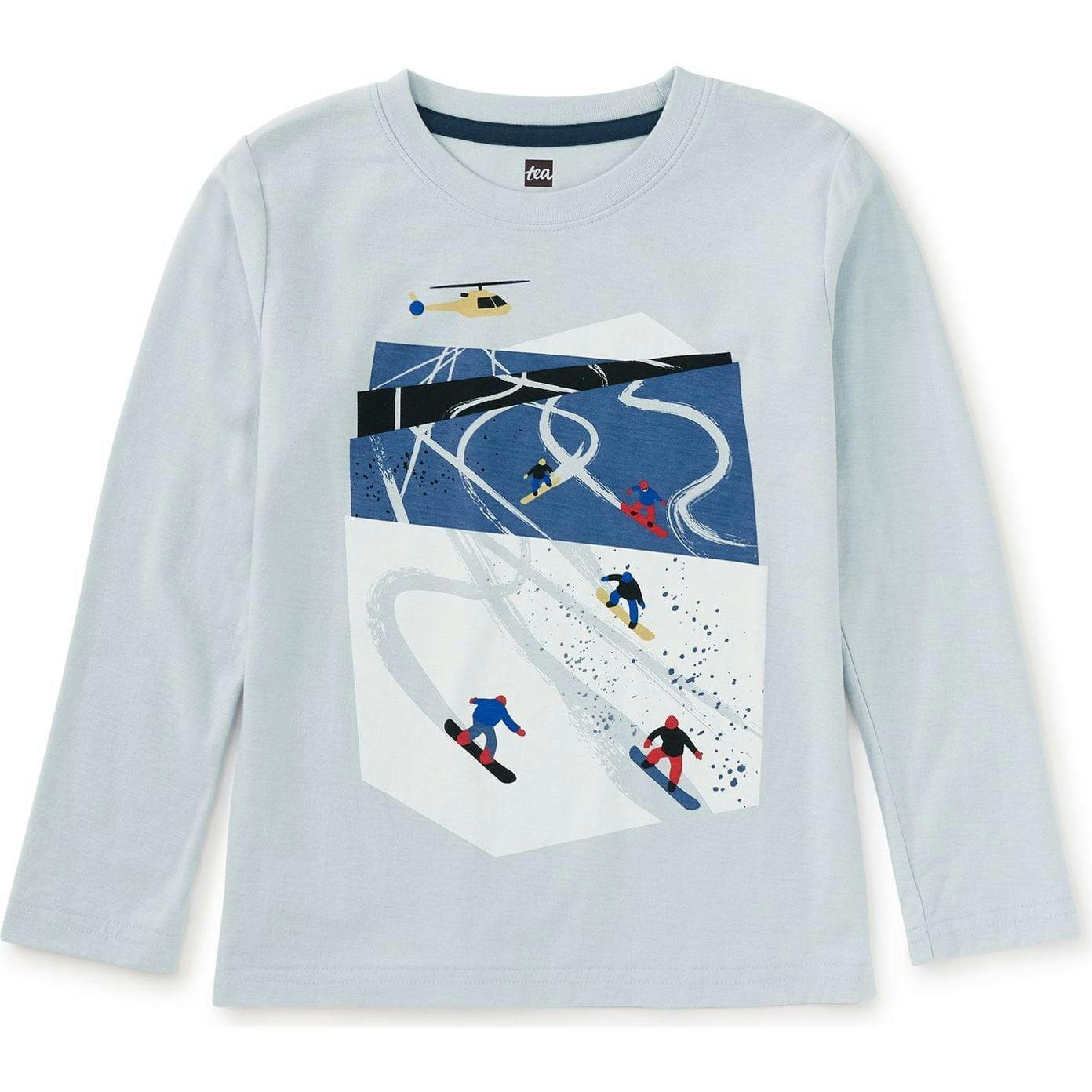 Ski Slopes Graphic Tee, Blue