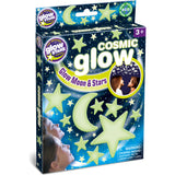 The Original Glowstars: Cosmic Glow Moon & Stars Self-Adhesive Pads for Décor