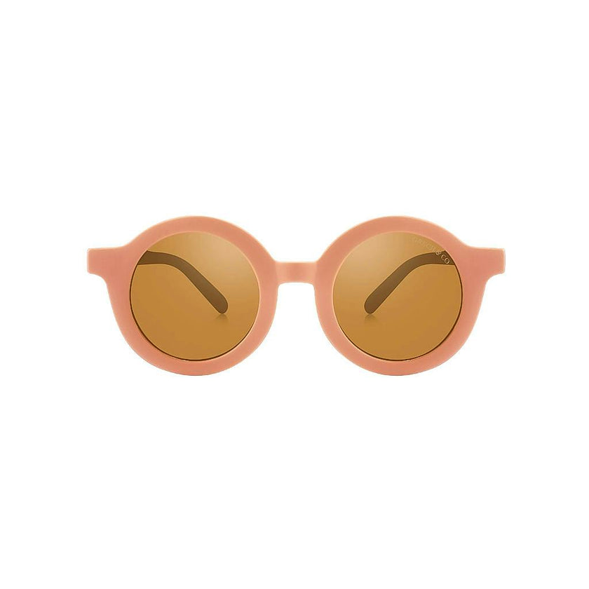 Original Round Sustainable Sunglasses | Bio-Based Bendable Polarized | Sunset