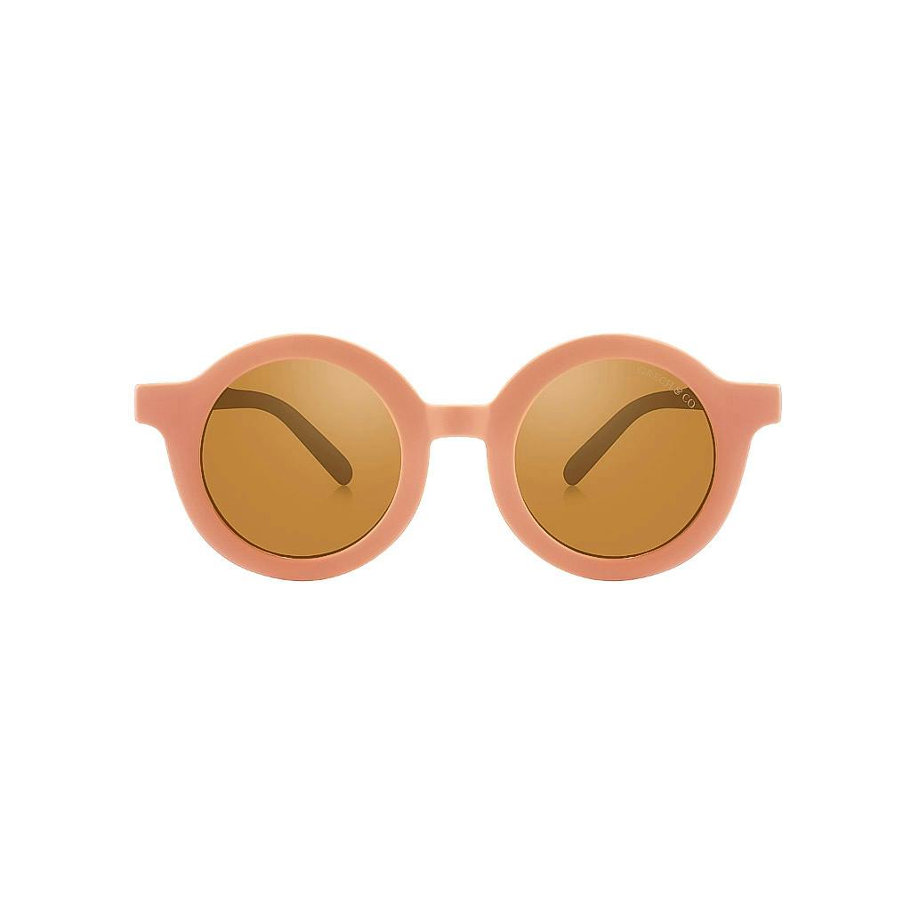 Original Round Sustainable Sunglasses | Bio-Based Bendable Polarized | Sunset