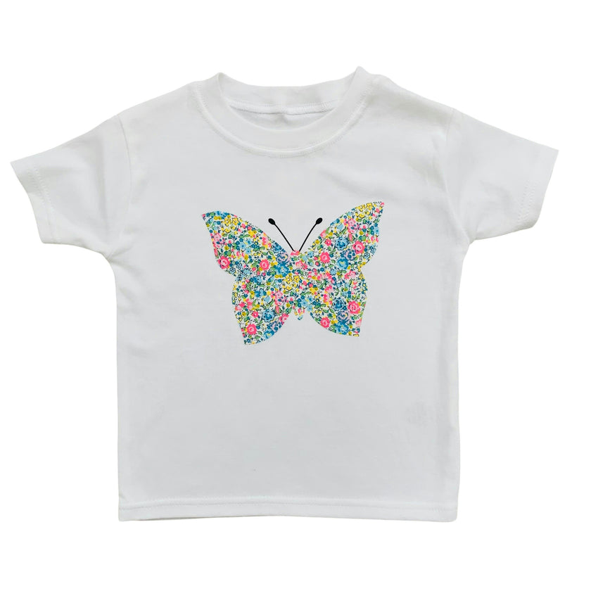 Liberty of London Children's Butterfly T-Shirt - White