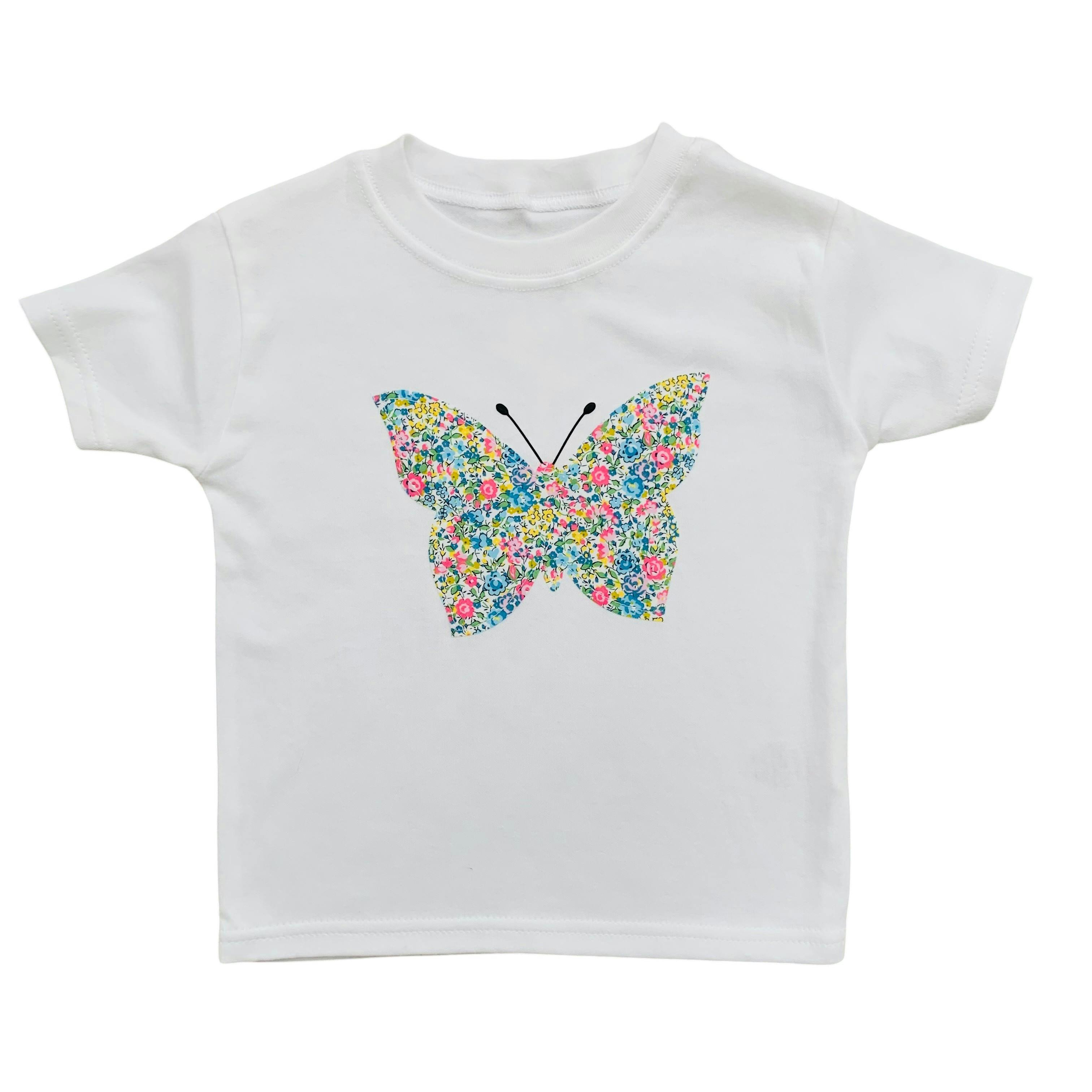 Liberty of London Children's Butterfly T-Shirt - White