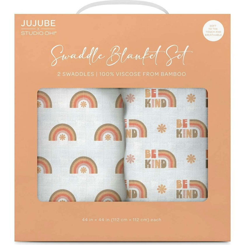JuJuBe × Studio Oh! Printed Swaddle Blanket Sets