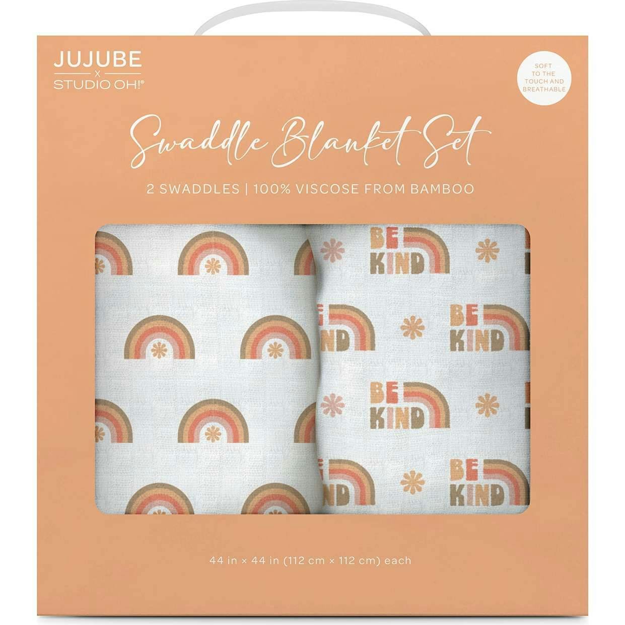 JuJuBe × Studio Oh! Printed Swaddle Blanket Sets