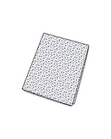 Luxe Premium Percale Crib Sheet in Ditzy Waltz White