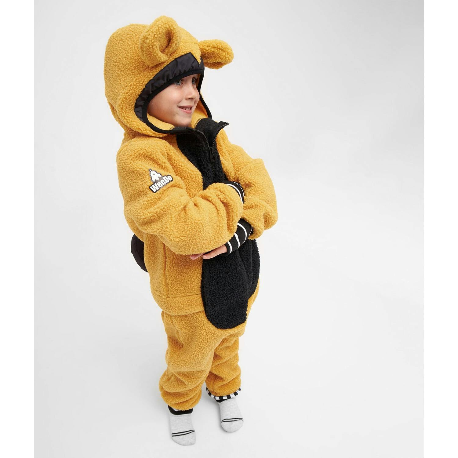 Teddy Fleece Jumpsuit, Brown