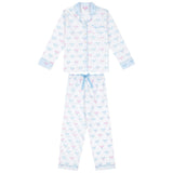 Women's Tennis Bows Long PJ Set