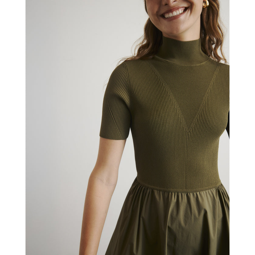 Teresa Knit Dress, Green