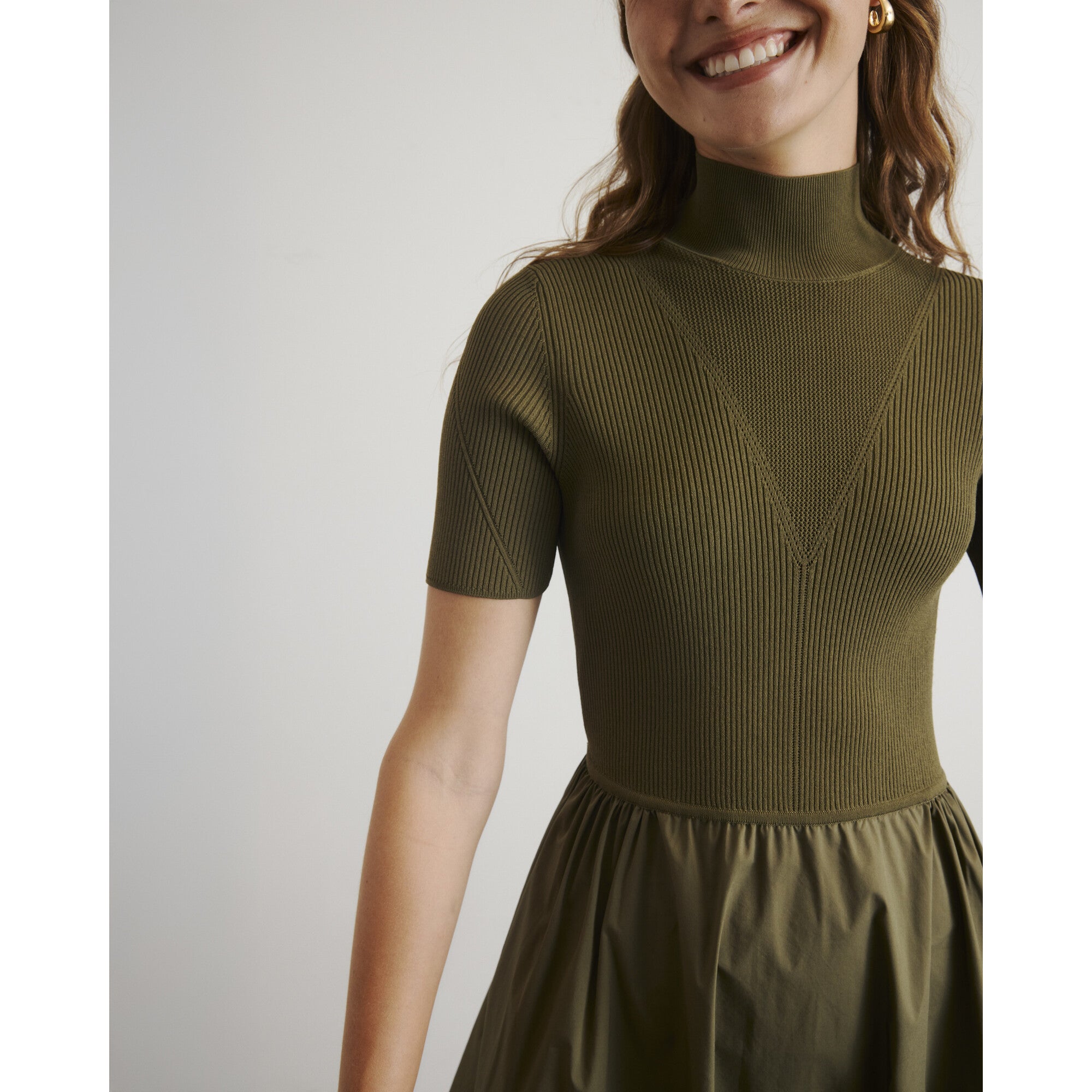 Teresa Knit Dress, Green