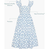 The Ellie Nap Dress - Blue Marigold Block