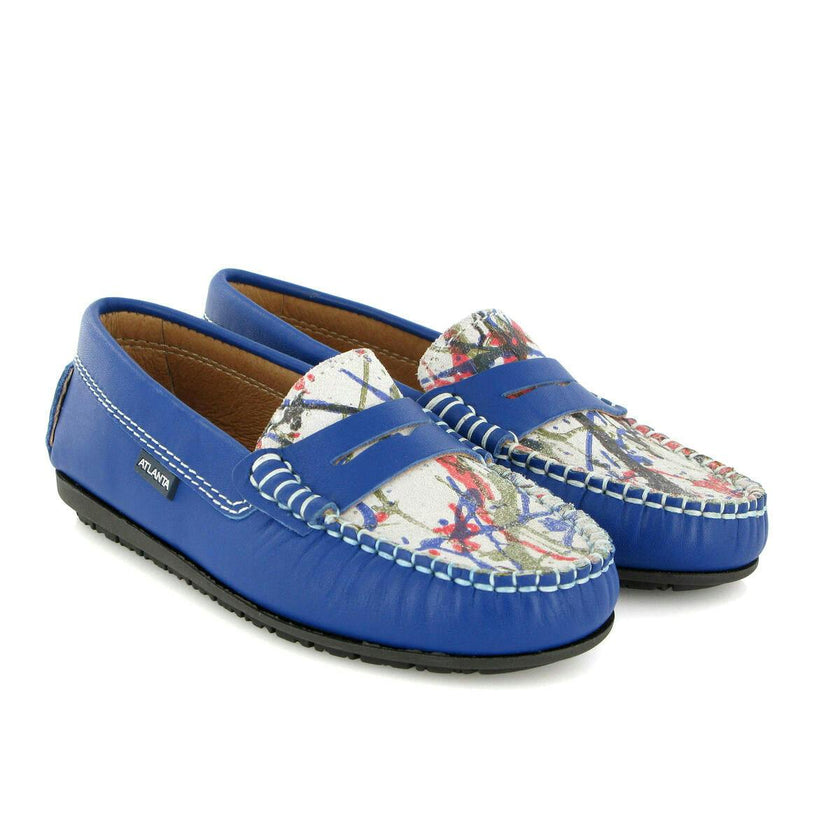 Penny Moccasins In Smooth Leather, Multicolor