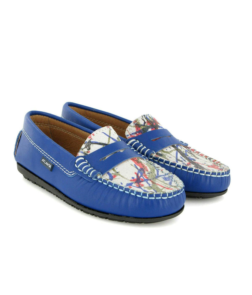 Penny Moccasins In Smooth Leather, Multicolor