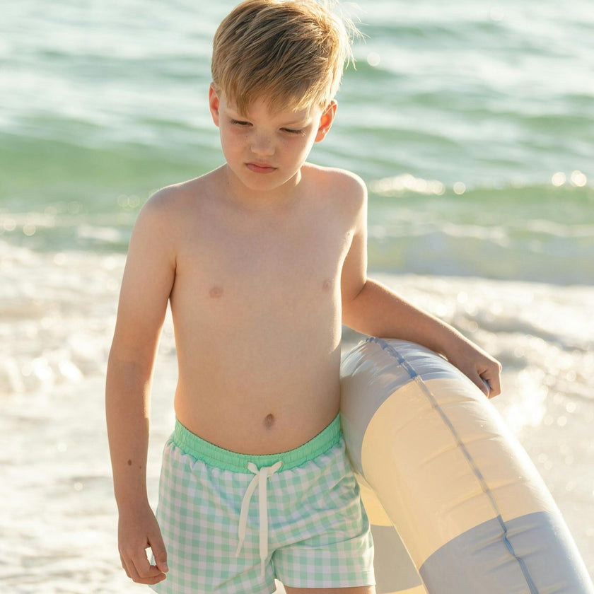 Tatum Trunks in Harbour Breeze Gingham