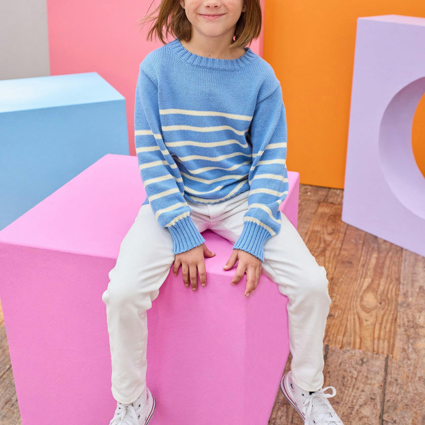 Striped Sweater - Blue
