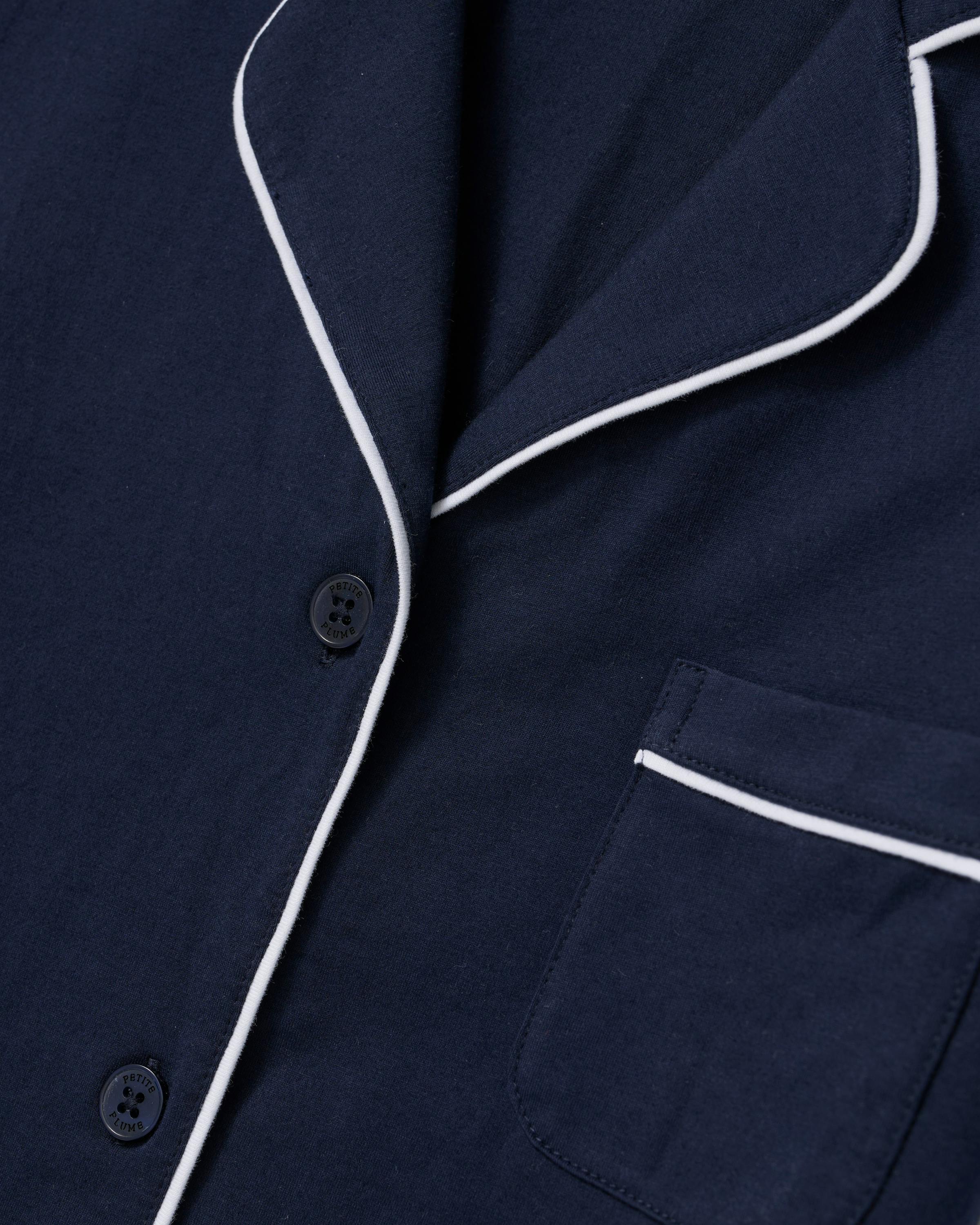 The Poppy Lightweight Pima Short Set in Navy